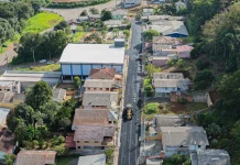 Ruas de Videira entram na fase final de pavimentação asfáltica Ruas de Videira entram na fase final de pavimentação asfáltica