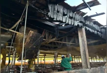Incêndio destrói parte de granja de suinocultura no interior de Videira Incêndio destrói parte de granja de suinocultura no interior de Videira