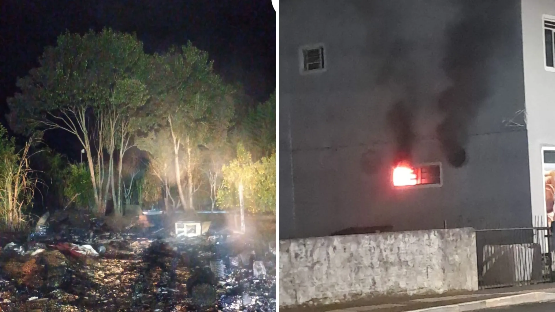 Dois incêndios mobilizam Bombeiros em menos de oito horas em Lebon Régis