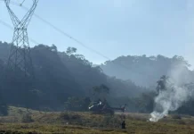 Queda de helicóptero deixa piloto morto em SC Piloto morre carbonizado após queda de helicóptero em Pomerode