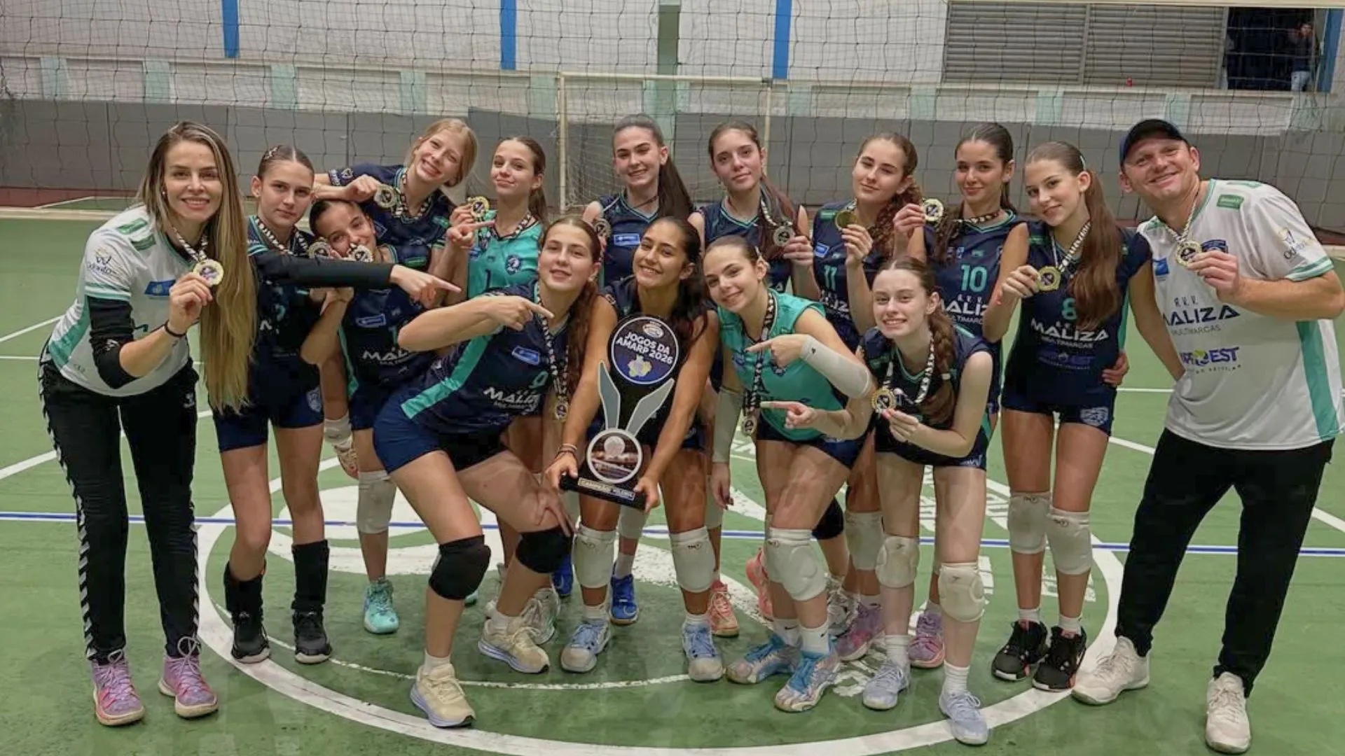 AVV Maliza conquista título feminino Sub-17 dos Jogos da AMARP