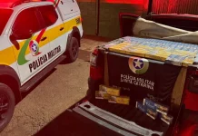 PMRv apreende 12,5 mil maços de cigarros em Caçador PMRv apreende 12,5 mil maços de cigarros em Caçador
