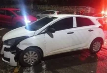 Motorista embriagado é preso após acidente em Caçador Motorista embriagado é preso após acidente em Caçador