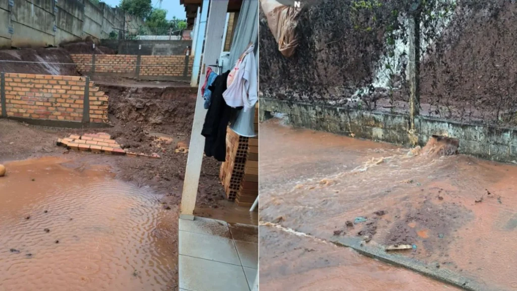 Temporais causam destruição em cidades de SC