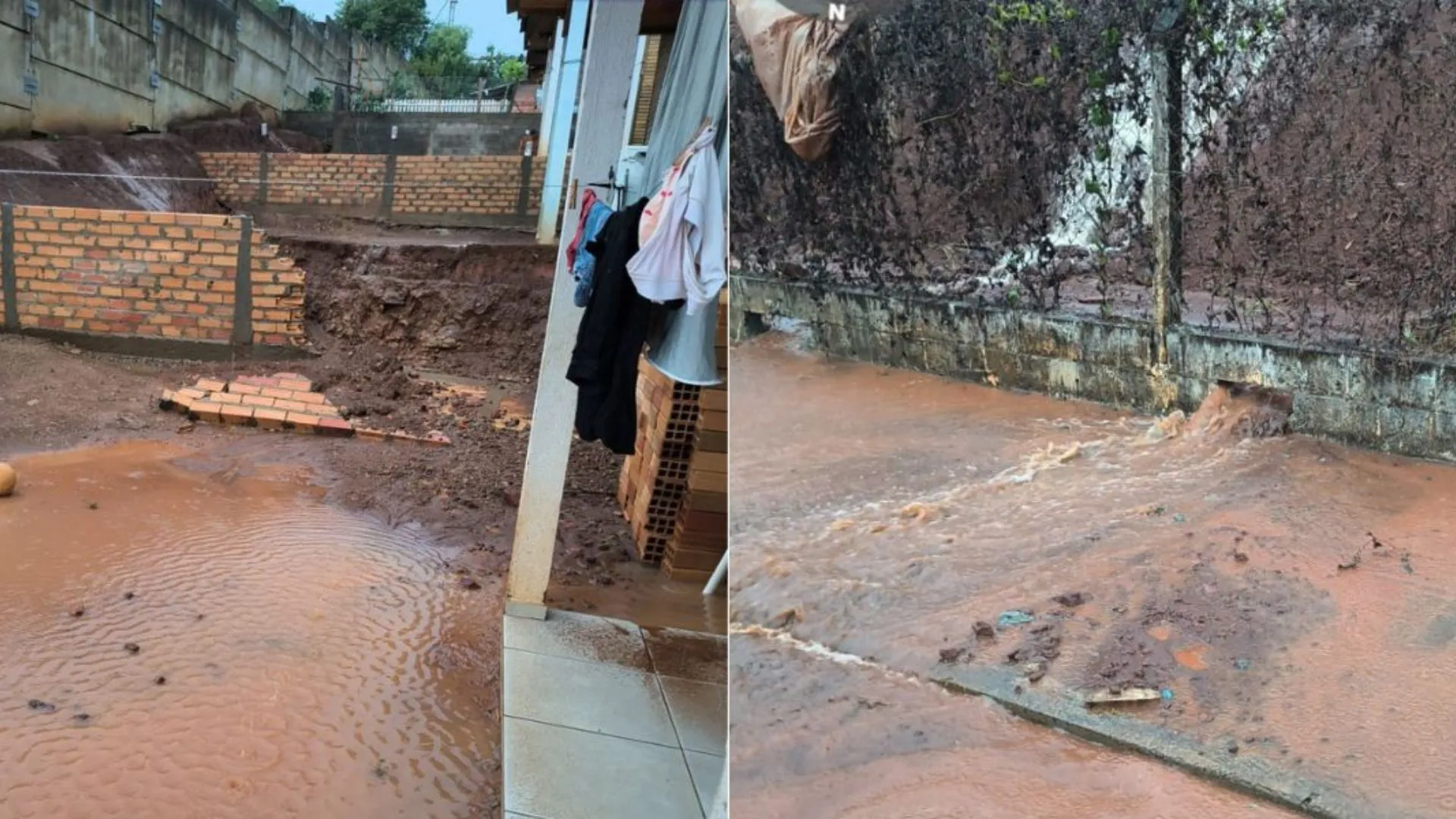 Temporais causam destruição em cidades de SC