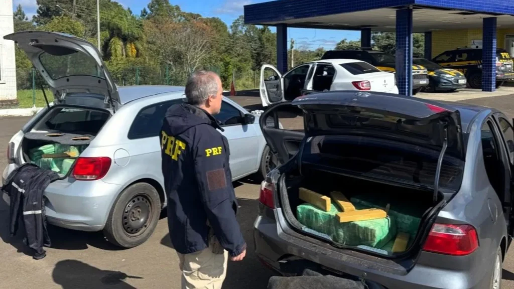 PRF intercepta comboio com 360 kg de maconha em Joaçaba