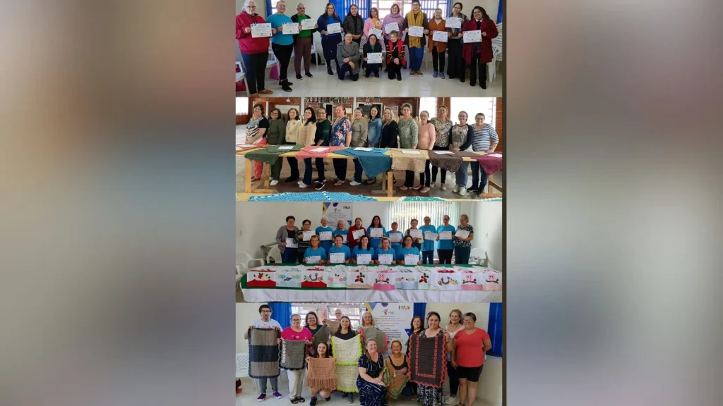 Projeto “Mãos Criativas” beneficia 55 mulheres com formação em artesanato em Videira