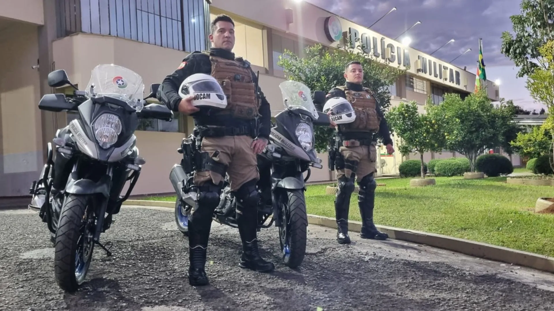 Polícia Militar de Caçador reforça policiamento com novas motocicletas
