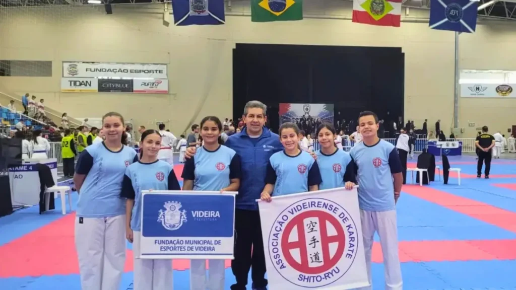 Karatê de Videira conquista quatro medalhas na etapa do Campeonato Catarinense