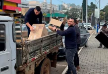 Recicla CDL recolhe 4,4 toneladas de eletrônicos no último sábado em Videira Recicla CDL recolhe 4,4 toneladas de eletrônicos no último sábado em Videira