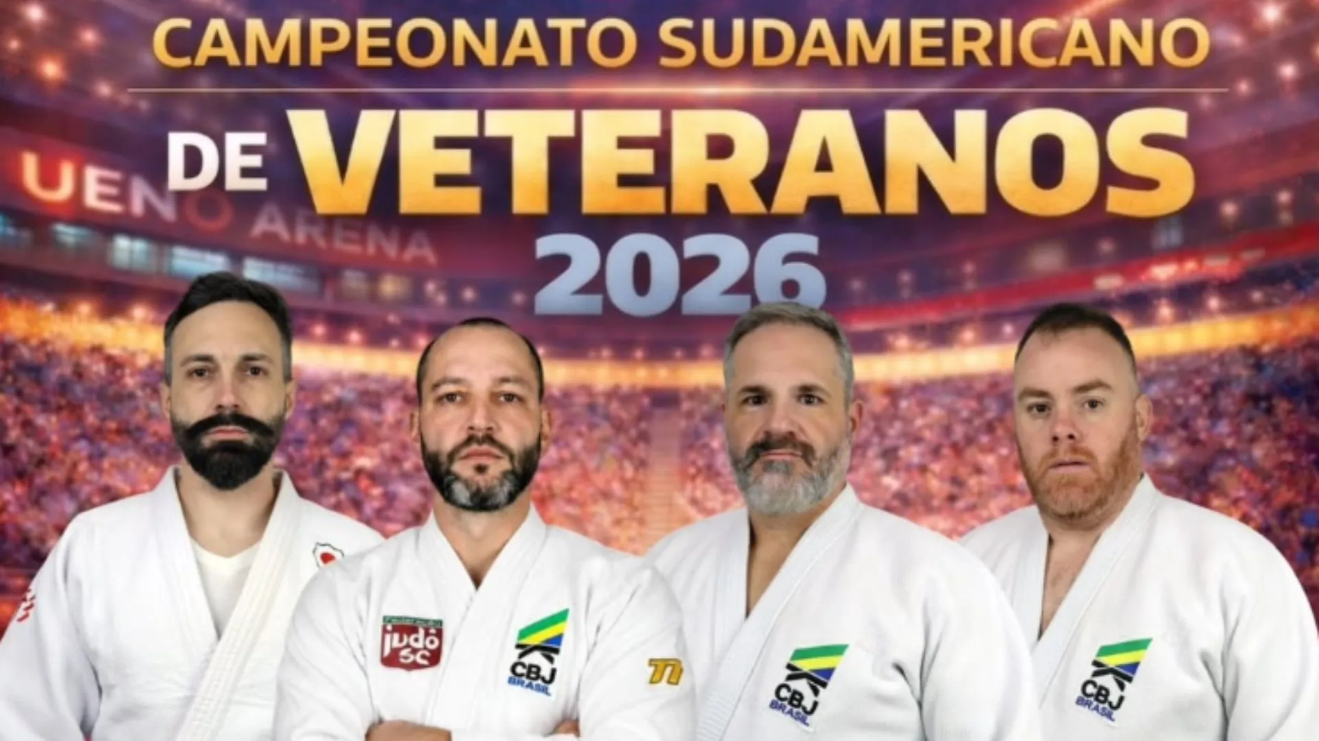 Judocas de Videira representam o Brasil no Sul-Americano de Veteranos no Paraguai