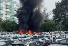 Colisão entre helicópteros deixa seis mortos e provoca explosões no Rio de Janeiro Colisão entre helicópteros deixa seis mortos e provoca explosões no Rio de Janeiro