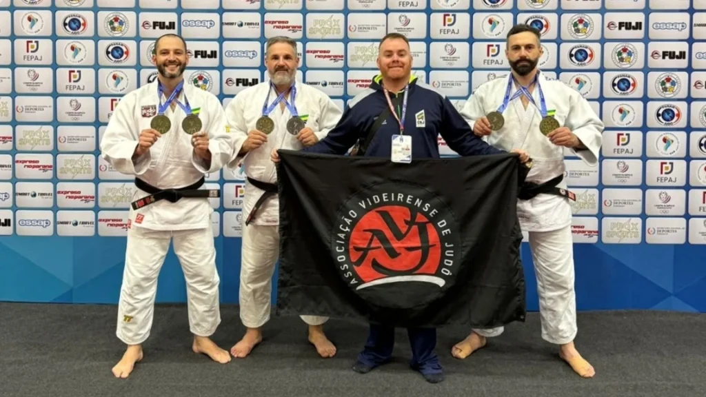 Judocas de Videira conquistam seis medalhas no Campeonato Sul-Americano de Veteranos no Paraguai