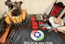 Polícia Ambiental desarticula grupo suspeito de caçadas clandestinas em Ibiam Polícia Ambiental desarticula grupo suspeito de caçadas clandestinas em Ibiam