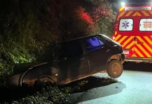 Mulher fica ferida após carro colidir contra barranco no interior de Tangará Mulher fica ferida após carro colidir contra barranco no interior de Tangará