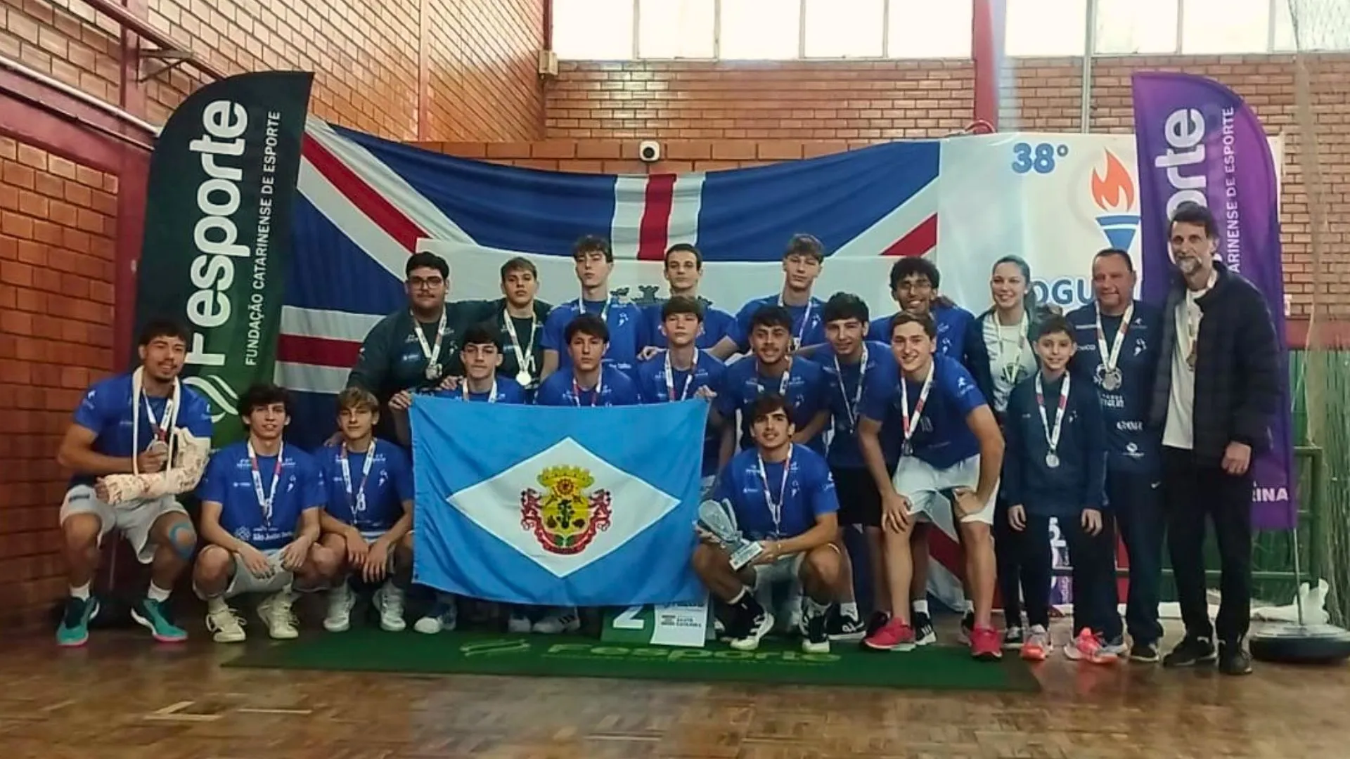 Videira é vice-campeã no handebol e garante vaga no estadual dos Joguinhos