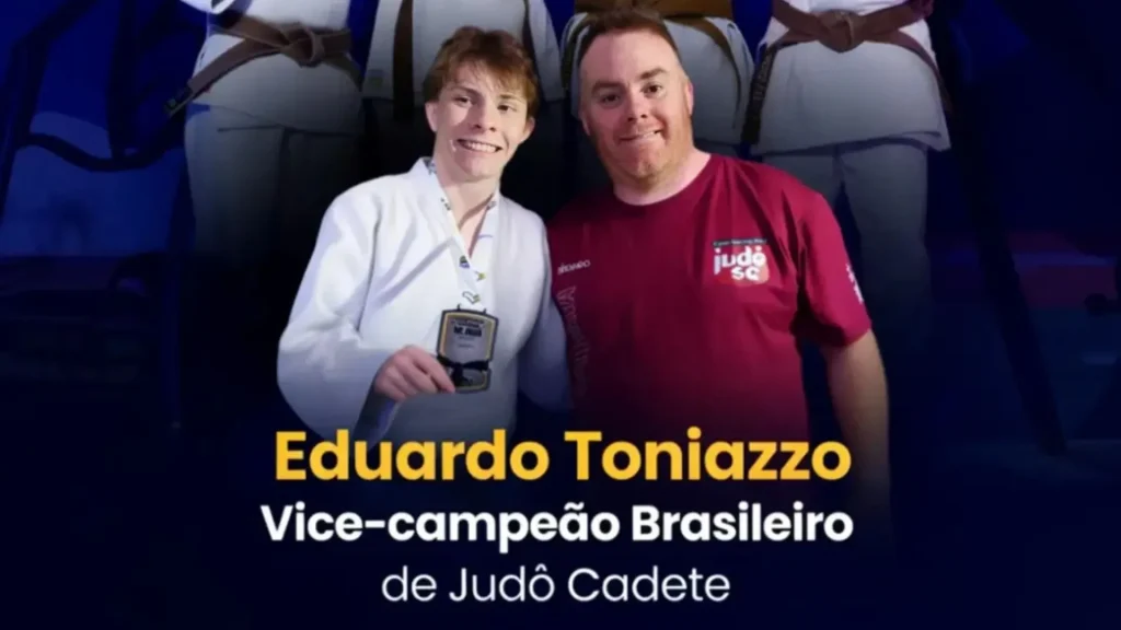 Atleta de Videira conquista vice-campeonato no Campeonato Brasileiro Cadete de Judô