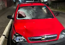 Mulher é brutalmente atropelada em Caçador Mulher é brutalmente atropelada em Caçador