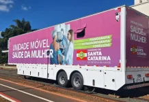 Carreta da Saúde da Mulher inicia atendimentos em Caçador Carreta da Saúde da Mulher inicia atendimentos em Caçador