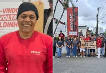 Trabalhador supera leucemia e recebe homenagem emocionante Trabalhador supera leucemia e recebe homenagem emocionante