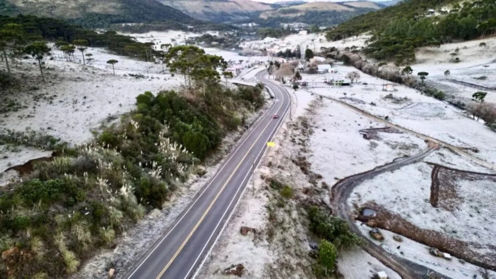 Frio intenso pode trazer neve ao Sul do Brasil