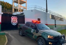 Polícia Ambiental prende homem em Calmon Polícia Ambiental prende homem em Calmon