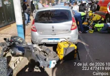 Motociclista sofre trauma craniano após colisão em Campos Novos Motociclista sofre trauma craniano após colisão em Campos Novos