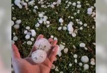 Forte temporal com granizo atinge cidades do Norte de Santa Catarina Forte temporal com granizo atinge cidades do Norte de Santa Catarina