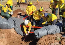Treinamento prepara bombeiros para ocorrências com deslizamentos em Videira Treinamento prepara bombeiros para ocorrências com deslizamentos em Videira