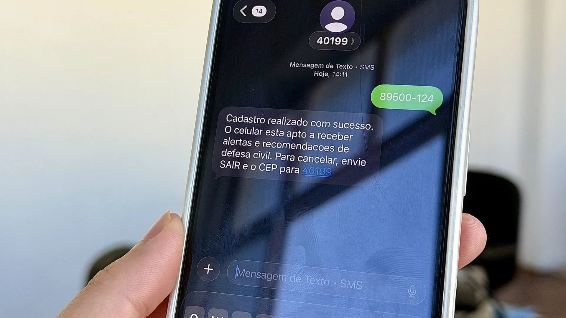 Quer receber alertas da Defesa Civil? Saiba como cadastrar seu telefone
