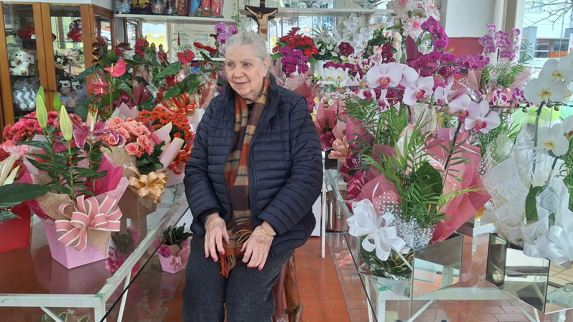 Caçadorense celebra 55 anos dedicados ao comércio de flores