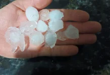 Granizo atinge Timbó Grande pela quarta vez no ano Granizo atinge Timbó Grande pela quarta vez no ano