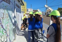 BRK promove oficina de grafite e incentiva jovens em Caçador BRK promove oficina de grafite e incentiva jovens em Caçador