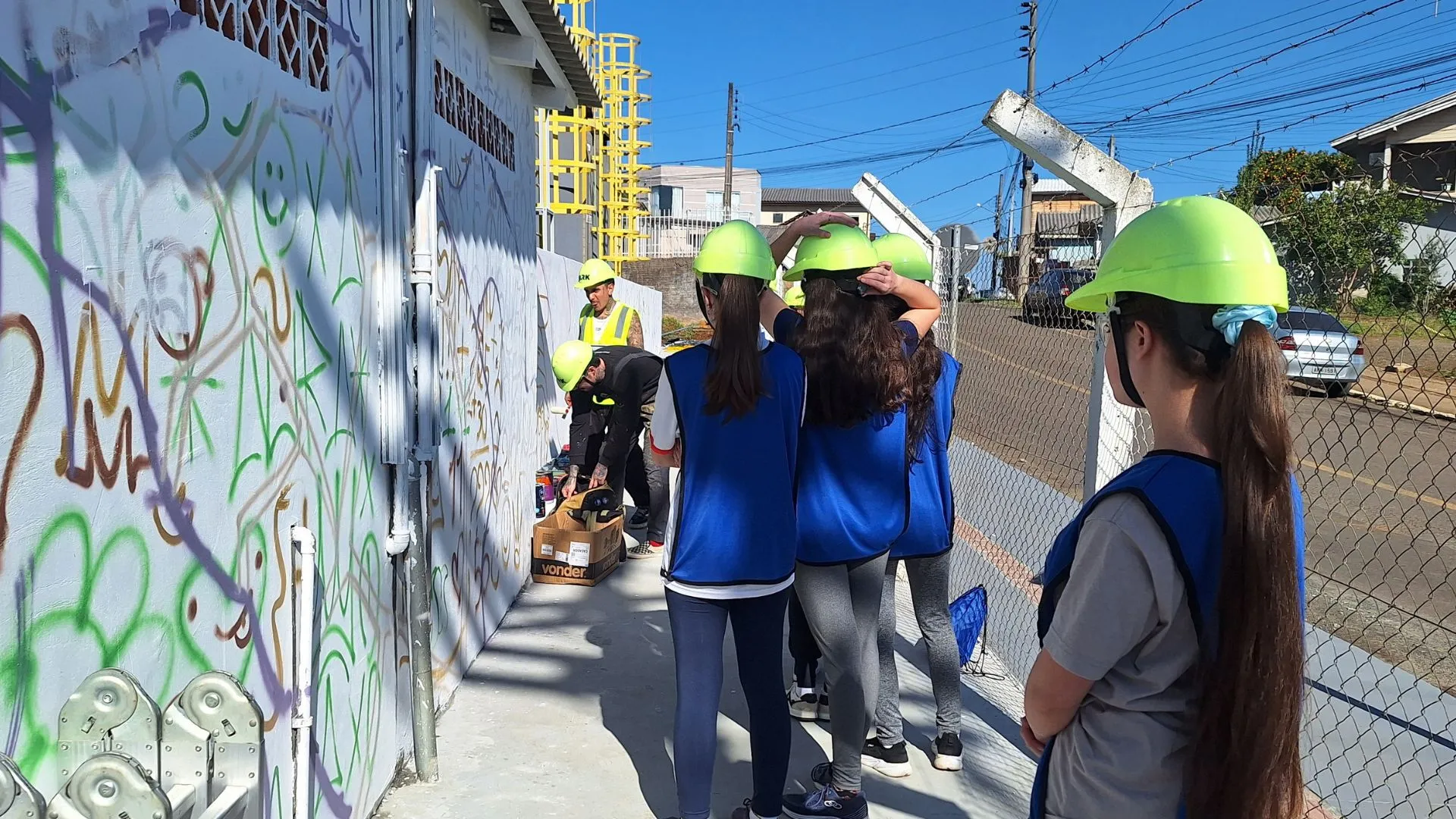 BRK promove oficina de grafite e incentiva jovens em Caçador