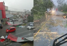 Temporal com granizo provoca estragos no Alto Vale do Itajaí Temporal com granizo provoca estragos no Alto Vale do Itajaí