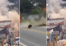 Bueiros explodem e provocam correria em SP Bueiros explodem e provocam correria em SP