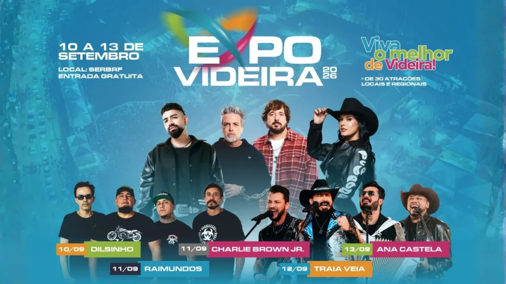 Expo Videira 2026 abre pré-venda de camarotes para os shows