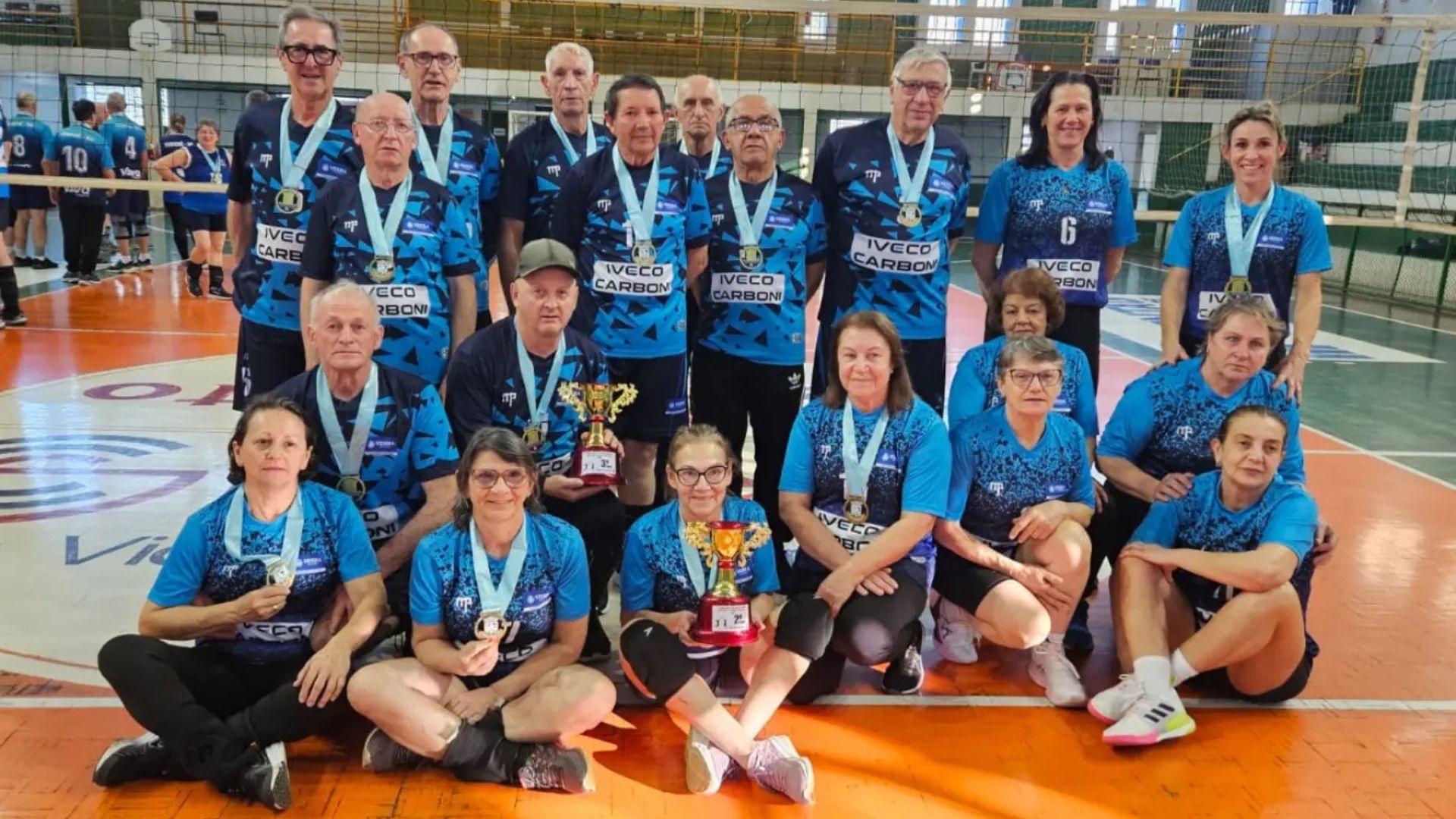 Videira conquista prata e bronze no 4º Campeonato de Vôlei Adaptado