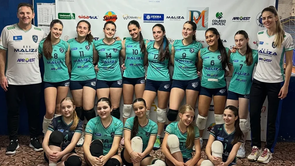 AVV Videira é vice-campeã da 1ª fase da Liga Serrana de Vôlei Sub-16