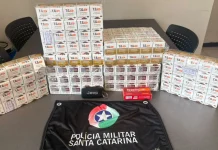 Polícia Militar apreende 964 canetas emagrecedoras ilegais na Serra de SC Polícia Militar apreende 964 canetas emagrecedoras ilegais na Serra de SC
