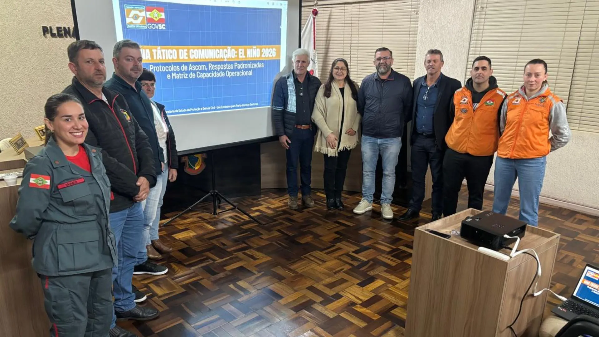 Defesa Civil apresenta plano preventivo contra efeitos do El Niño à Câmara de Tangará