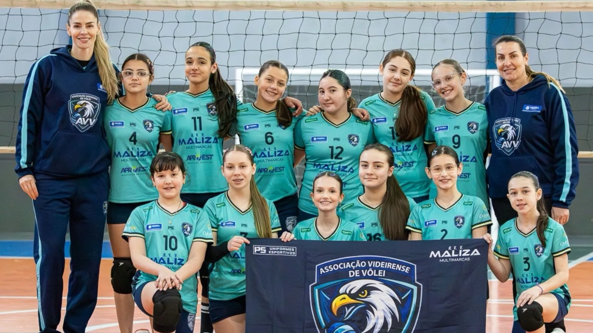 AVV Maliza Videira conquista vice-campeonato na1ª etapa da Liga Serrana Sub-13