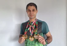 André Vatrin conquista três medalhas de ouro para Caçador André Vatrin conquista três medalhas de ouro para Caçador