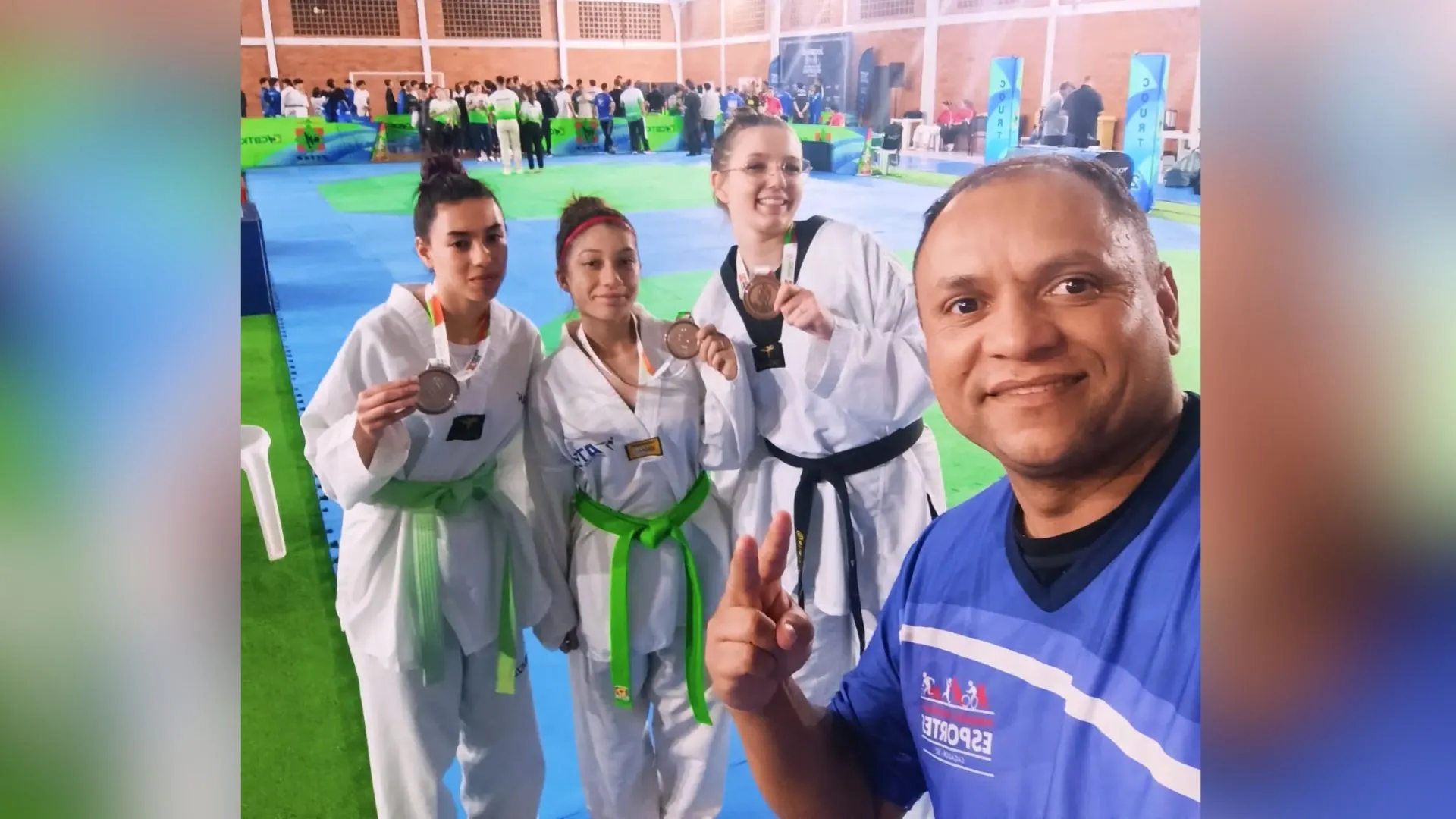 Taekwondo de Caçador conquista três medalhas nos Joguinhos