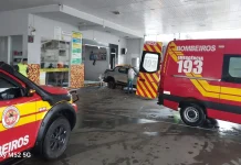 Mulher é atropelada dentro de comércio em Herval d’Oeste Mulher é atropelada dentro de comércio em Herval d'Oeste