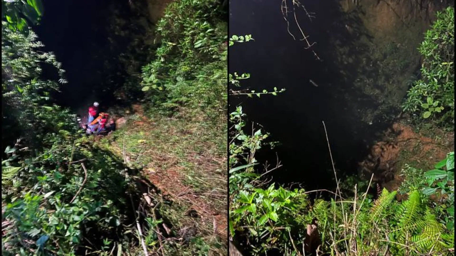 Jovem é resgatado após cair de ribanceira em mirante de Corupá