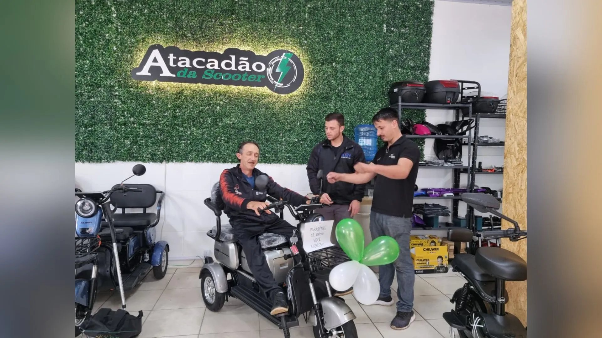 Solidariedade em Caçador garante triciclo elétrico para morador