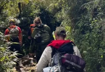 Turistas desaparecidos durante trilha em cânion são encontrados Turistas desaparecidos durante trilha em cânion são encontrados