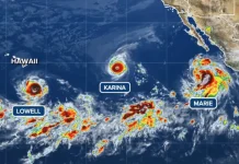 El Niño favorece cenário raro com três furacões no Pacífico El Niño favorece cenário raro com três furacões no Pacífico