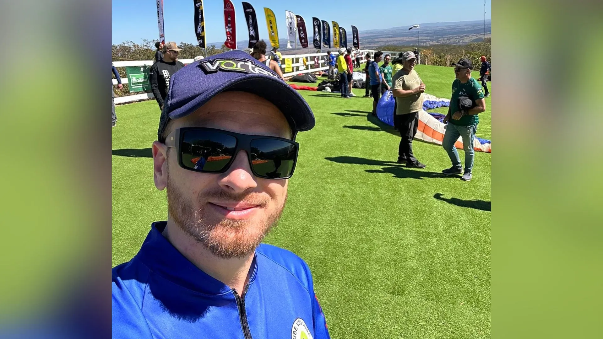 Atleta de Videira disputa Campeonato Brasileiro de Parapente